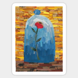 Enchanted Rose Collage Sticker